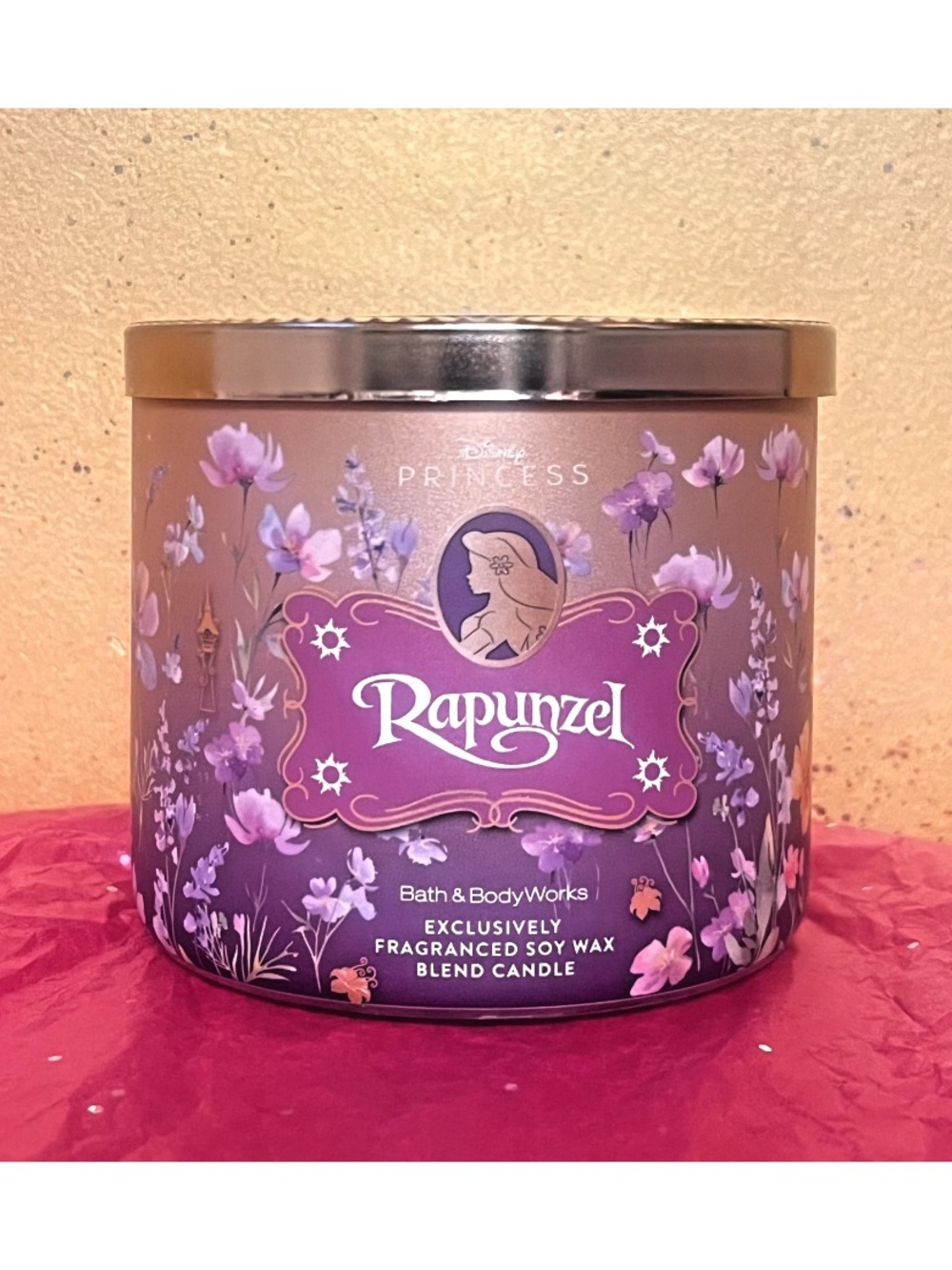 Disney Princess Collection Bath & Body Works RAPUNZEL 3-Wick Candle Brand New